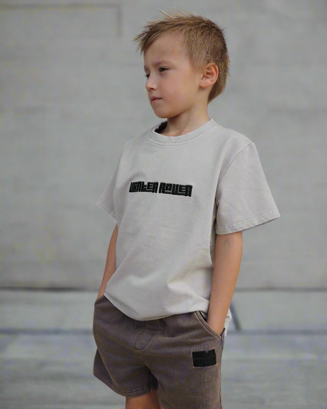 Luxe Acid Wash Tee - Vintage Stone