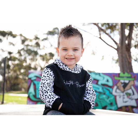 Wild Leopard Hoodie - Kids - Winter + Raven